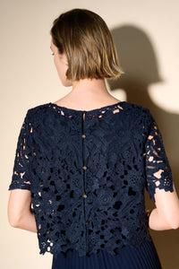 Joseph Ribkoff Chiffon Pleated Dress Jr233707