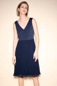 Joseph Ribkoff Chiffon Pleated Dress Jr233707