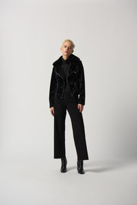 Joseph Ribkoff Faux-Leather Moto Jacket Jr233928