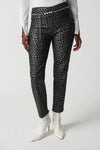 Joseph Ribkoff Houndstooth Pull-On Pants with Pearl Belt Jr234101