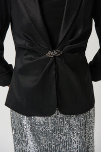 Joseph Ribkoff Taffeta Fitted Blazer With Shawl Collar Jr234144