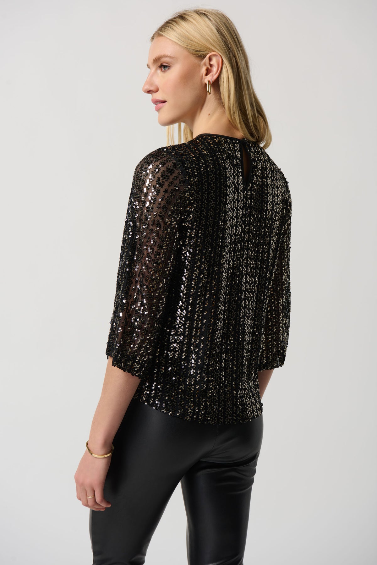 Joseph Ribkoff Sequin Boxy Top Jr234176