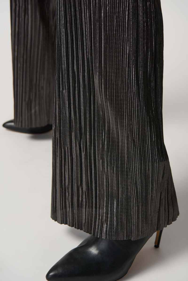 Joseph Ribkoff Foiled Pleated Knit Pull-On Pants Jr234210