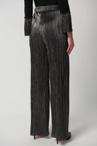Joseph Ribkoff Foiled Pleated Knit Pull-On Pants Jr234210