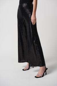 Joseph Ribkoff Novelty Knit Wide Leg Pull-On Pants Jr234239
