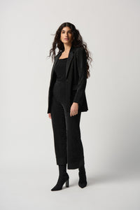 Joseph Ribkoff Metallic Knit Pull-On Culotte Pants Jr234274