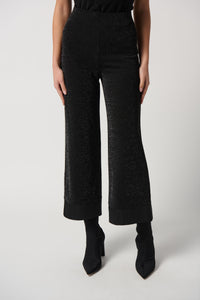 Joseph Ribkoff Metallic Knit Pull-On Culotte Pants Jr234274