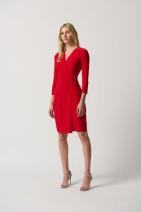 Joseph Ribkoff Knit Wrap Dress with O-Ring Jr234282