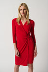 Joseph Ribkoff Knit Wrap Dress with O-Ring Jr234282