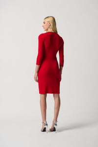 Joseph Ribkoff Knit Wrap Dress with O-Ring Jr234282