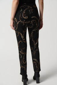 Joseph Ribkoff Printed Silky Knit Slim Fit Pull-On Pants Jr234293