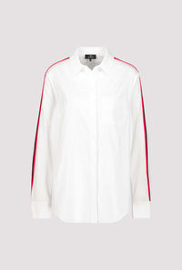 Monari White Shirt with Sleeve Embelishment M407381