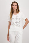 Monari T Shirt with Shoe Print M806186