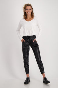 Monari Faux Leather Pants M806404