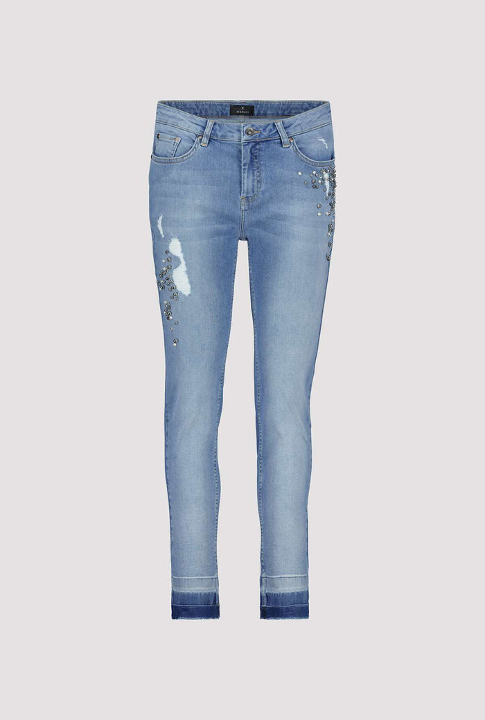 Monari Jeans With Pearl Trim M806418
