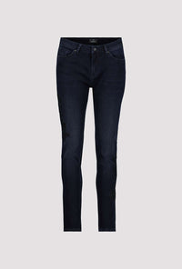 Monari Slim Fit Jeans with Flower Embroidery M806538