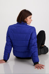 Monari Quilted Jacket With Zip Trim at Sleeves M806692
