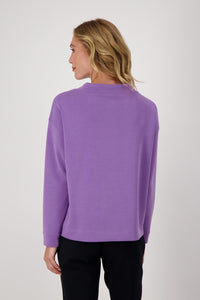 Monari Sweatshirt with Rhinestone Pocket Trim M806748