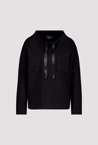 Monari Sweatshirt with Rhinestone Pocket Trim M806748