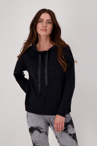 Monari Sweatshirt with Rhinestone Pocket Trim M806748