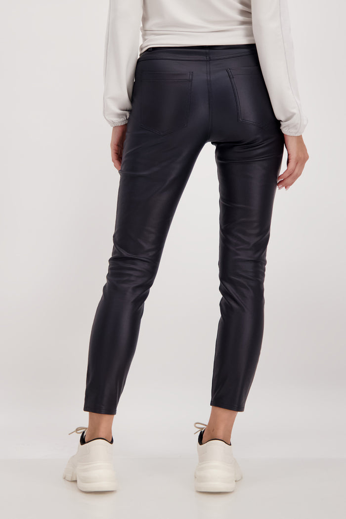 Monari Faux Leather Slim Pants M806850