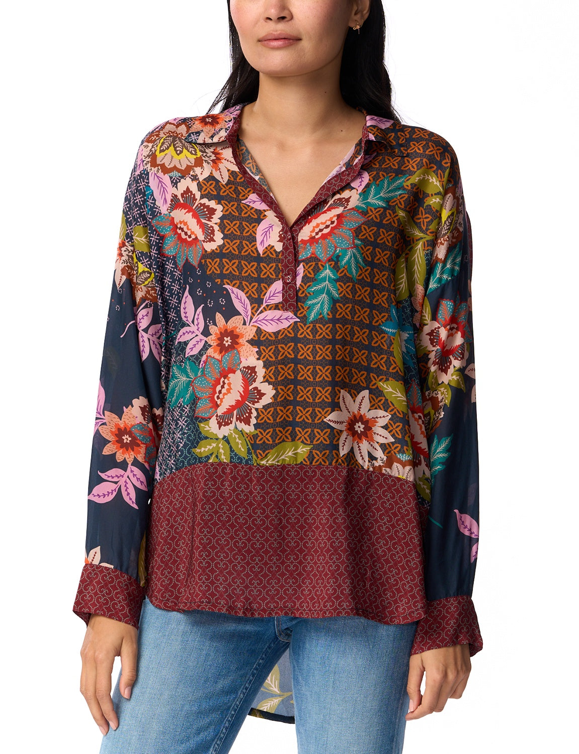 Johnny Was Delfino Lotus Blouse C14823A6