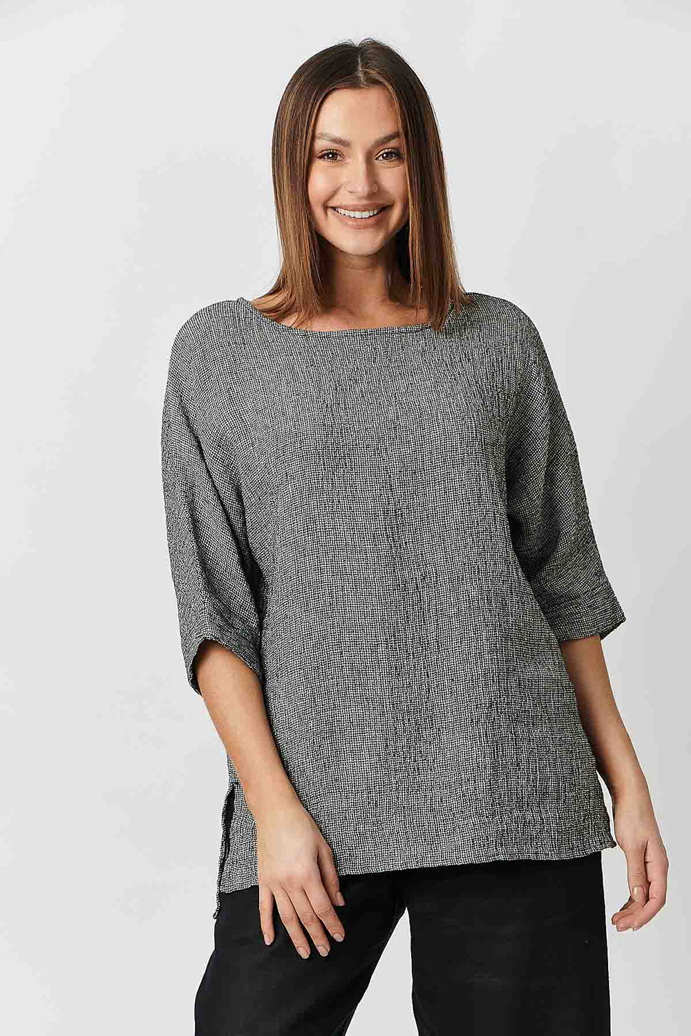 Naturals by O&J Round Neck Tunic Top GA285