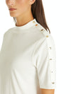 MarcCain Jersey Top with Press Studs tc4818j14
