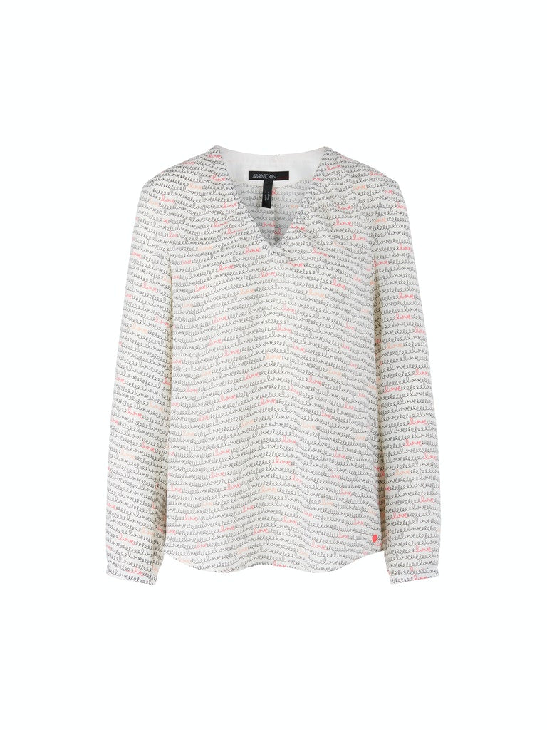 MarcCain Blouse with Handwriting Print tc5110w06