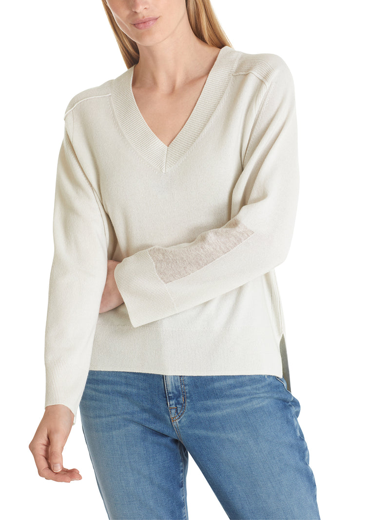 MarcCain Sweater with Lurex “Knitted in Germany” Ts4137M81