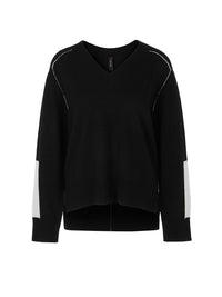 MarcCain Sweater with Lurex “Knitted in Germany” Ts4137M81