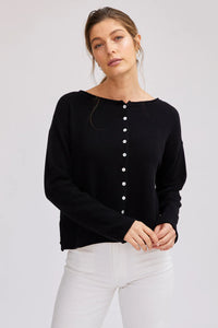 Mia Fratino Reverse Button Cardigan 19115