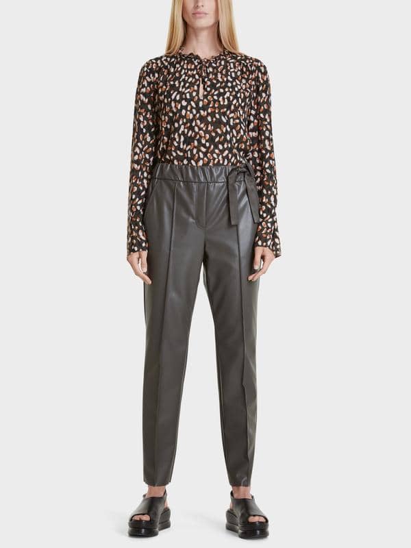 Marccain Faux Leather Pant Sc8109j78