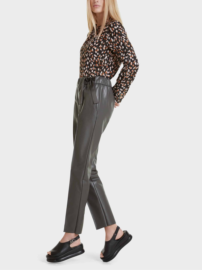 Marccain Faux Leather Pant Sc8109j78