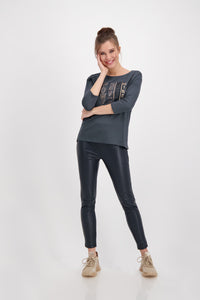 Monari Faux Leather Pants M406933