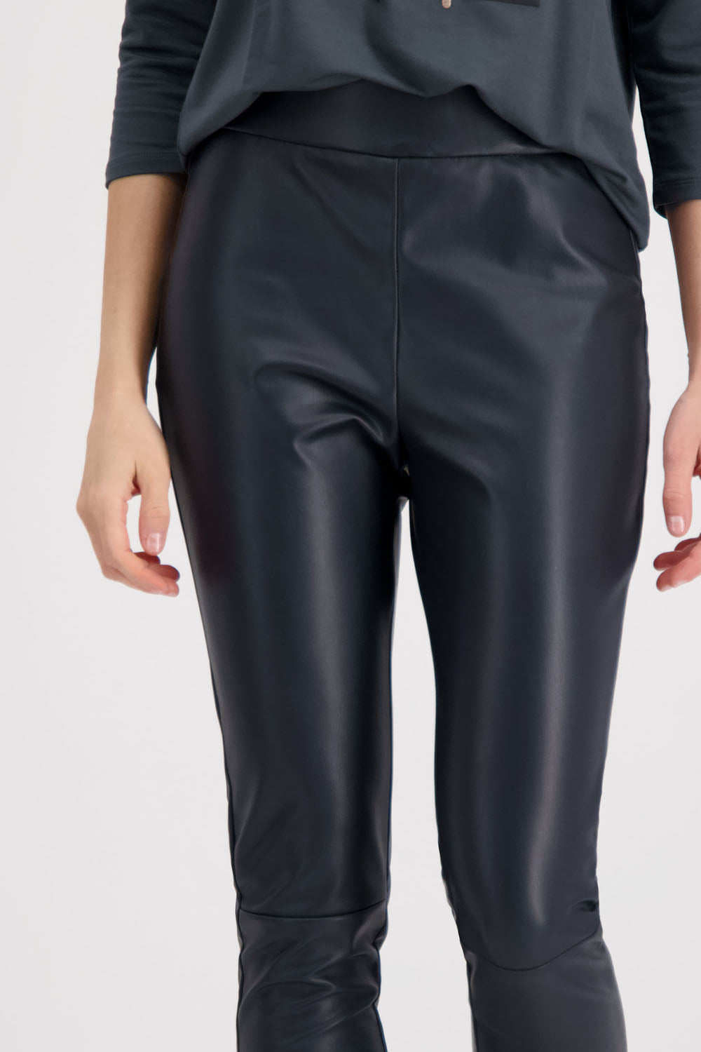 Monari Faux Leather Pants M406933 Bacio Collection