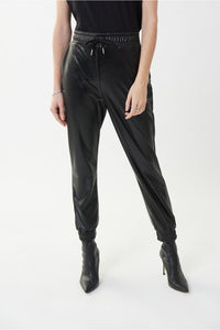 Joseph Ribkoff Faux Leather Jogger Jr223166