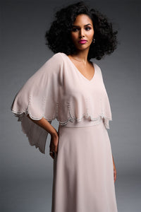 Joseph Ribkoff Chiffon Beaded Dress Jr223730