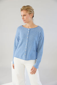 Mia Fratino Reverse Button Cardigan 19115