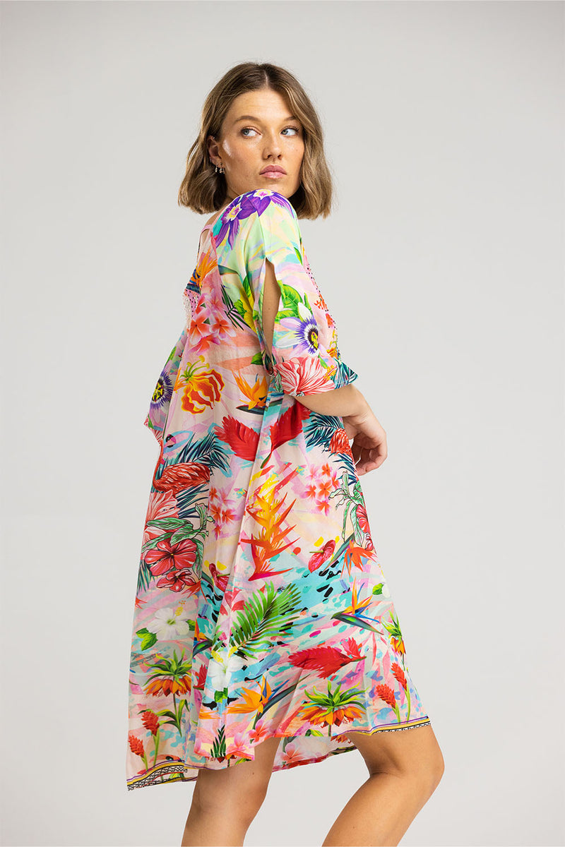 Inoa Slit Sleeve Dress Jardin De Paris I22s15