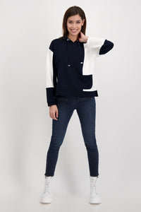 Monari Colour Block  Hooded Top M406805