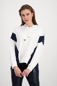 Monari  Two Tone Hooded Top M406689