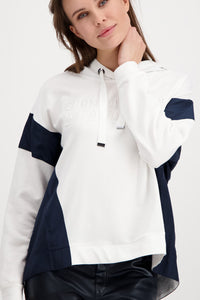 Monari  Two Tone Hooded Top M406689