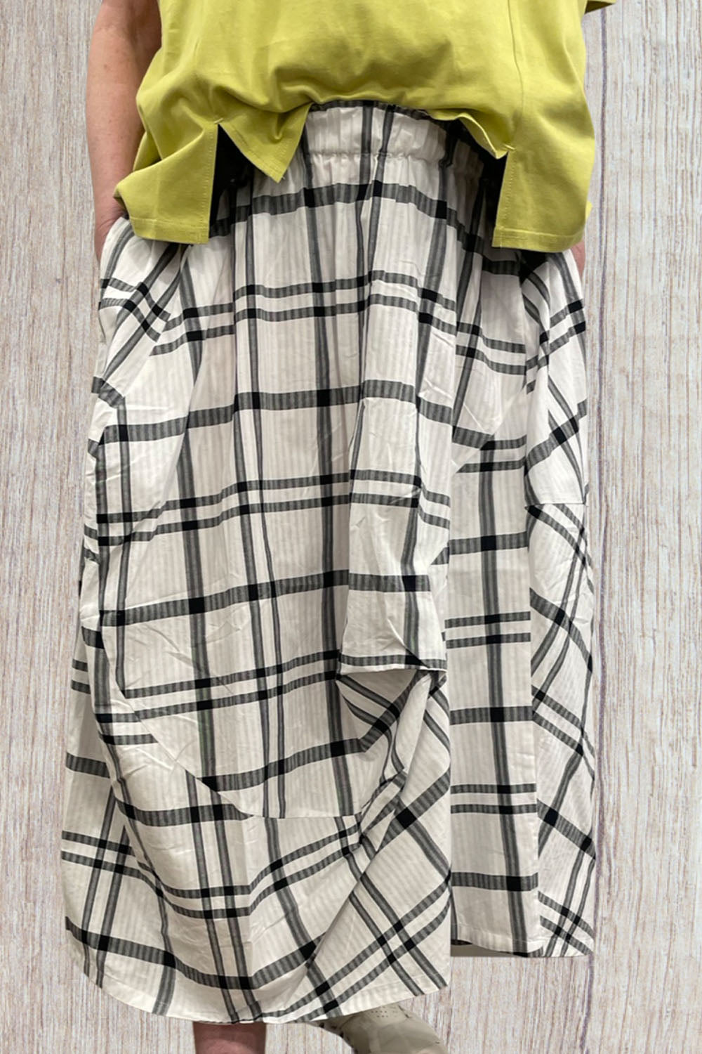 Moyuru Check Skirt M221612