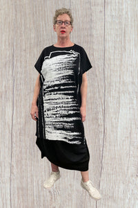 Moyuru Paint Squiggle Dress M221014