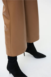 Joseph Ribkoff Faux Leather Culotte in Black Jr224016