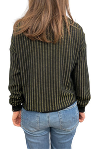 Sabatini Crop Two Colour Plated Rib Top S53015