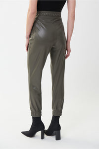 Joseph Ribkoff Faux Leather Jogger Jr223166