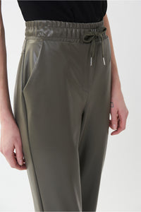 Joseph Ribkoff Faux Leather Jogger Jr223166