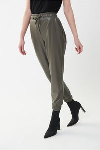 Joseph Ribkoff Faux Leather Jogger Jr223166